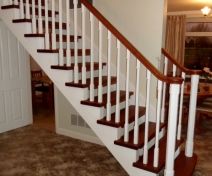 Bespoke Polished Utile and painted Staircase 