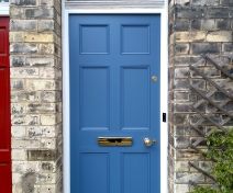 Painted Six Panel Accoya Door Replacement With a Thin Frame