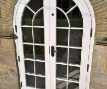 Bespoke Double Glazed Arched Top External French Doors