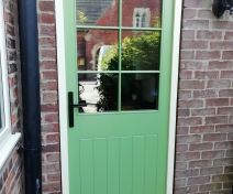 Pre-Finished External Accoya and Tricoya Doors with Vertical Boards