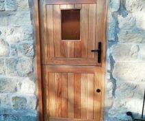 Oiled Oak Double Glazed External Stable Door