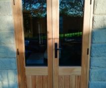 Oiled Oak Double Glazed External French Doors