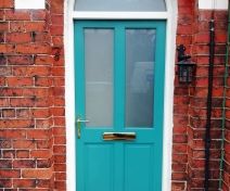 Pre-finished Accoya 4 Panel External Door with Arch Top Frame