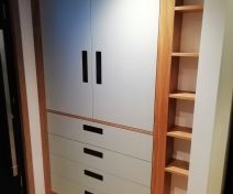Designer Storage Cabinets with Open Shelving