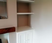 Alcove Cabinet with Two Floating Shelves