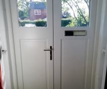 Pre-finished Accoya Double Glazed French Doors with Raised and Fielded Panels