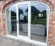 Pre-finished Double Glazed Accoya Door with Arched Top Frame