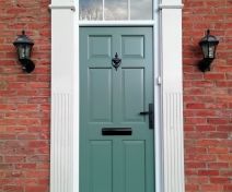 Two Pre-finished Accoya Double Glazed External Door and Six Panel Door with Frames