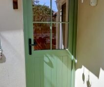 Pre-finished Accoya Double Glazed Single External Doors with Three Point Locks