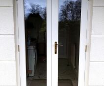 Double Glazed French Doors Made Out of Accoya with Three Point Lock 